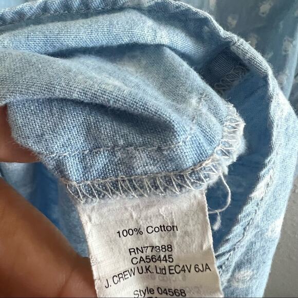 Madewell Denim Chambray Button Front Collar Shirt Southwestern Casual Small - Picture 6 of 6